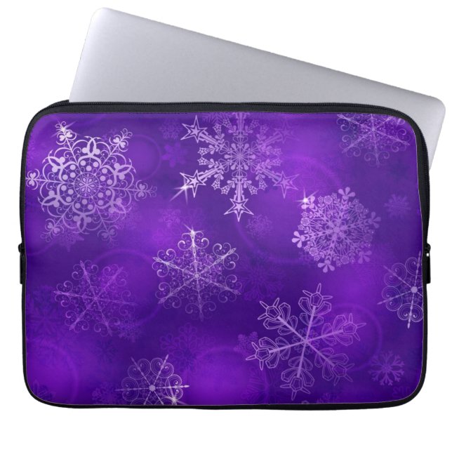 Capa Para Notebook Padrão de flocos de neve (Frente)