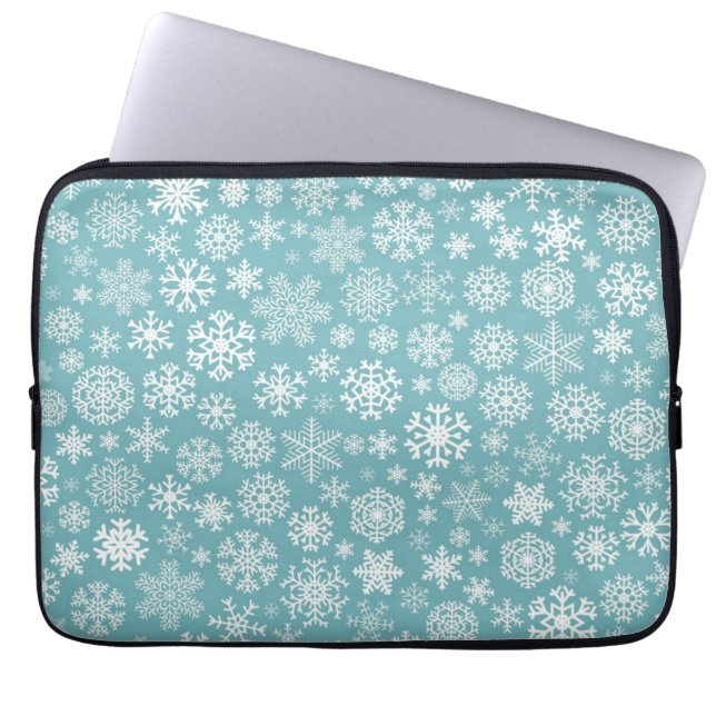 Capa Para Notebook Padrão de flocos de neve (Frente)