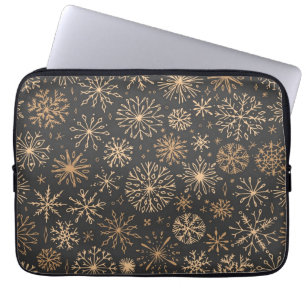 Capa Para Notebook Padrão de flocos de neve