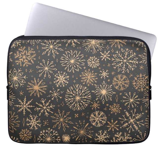 Capa Para Notebook Padrão de flocos de neve (Frente)