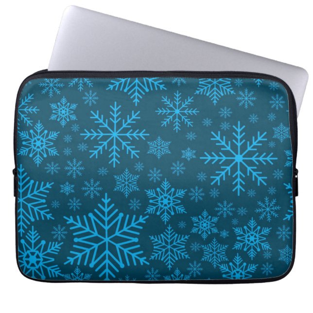 Capa Para Notebook Padrão de flocos de neve (Frente)