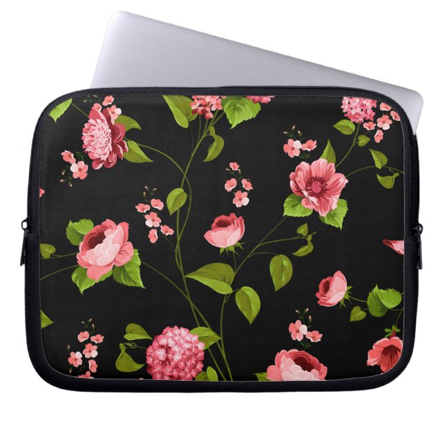 Capa Para Notebook Padrão de Flores 18 (Frente)