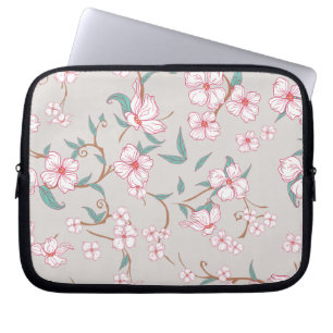 Capa Para Notebook Padrão de Flores Assustadoras 6