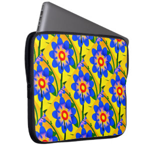 Capa Para Notebook Padrão de Flores de Abstrato Bonito