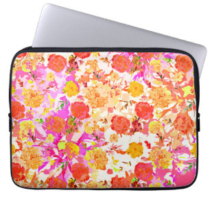 Capa Para Notebook Padrão de flores giras bonitas