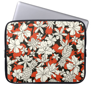 Capa Para Notebook Padrão de flores tropicais