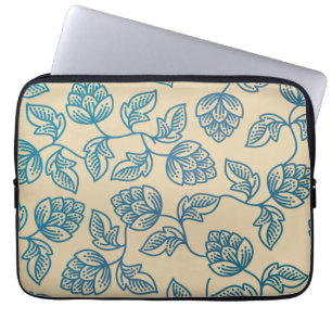 Capa Para Notebook Padrão de Folhas de Lúpulo Clássico Vintage