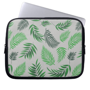 Capa Para Notebook Padrão de Folhas Tropicais 11