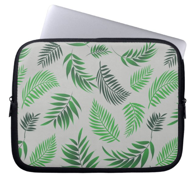Capa Para Notebook Padrão de Folhas Tropicais 11 (Frente)