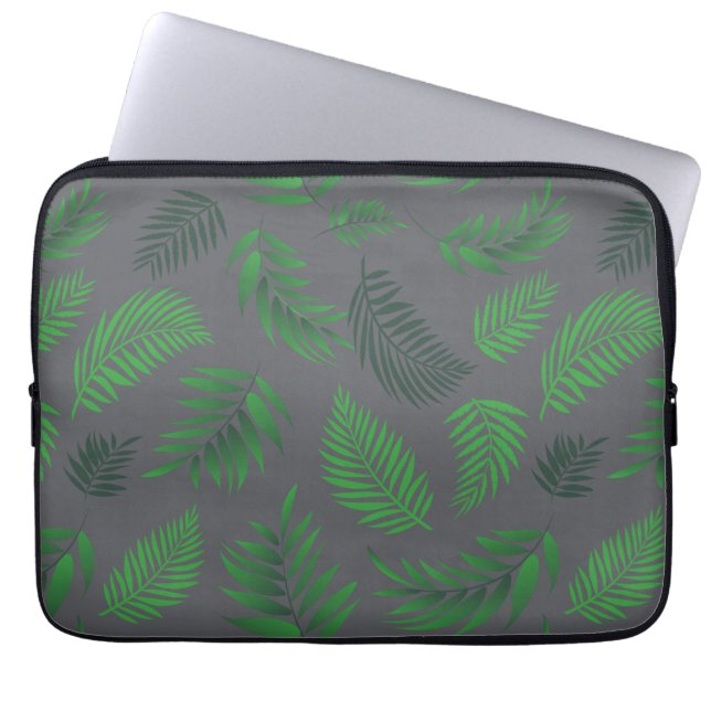 Capa Para Notebook Padrão de Folhas Tropicais 13 (Frente)