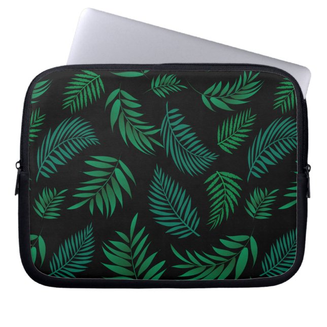 Capa Para Notebook Padrão de Folhas Tropicais 2 (Frente)