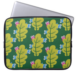 Capa Para Notebook Padrão de Folhas Verde Bonitas