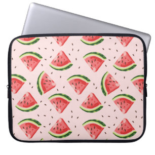 Capa Para Notebook Padrão de Fruta de melancia de aquarela