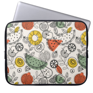 Capa Para Notebook Padrão de Fruta do Estilo de Vintagem Retroativa