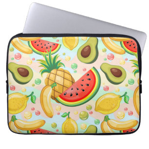 Capa Para Notebook Padrão de Frutas de Verão Fresco