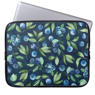 Capa Para Notebook Padrão de Fundo Escuro do Amorango Azul