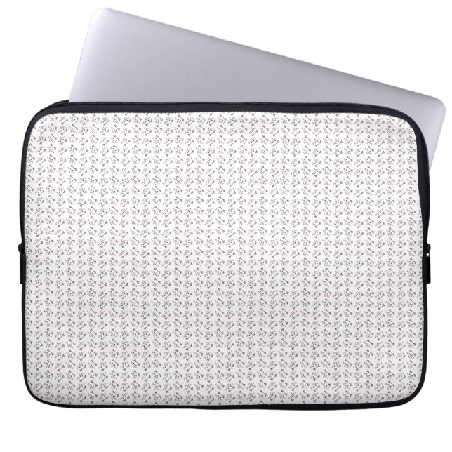 Capa Para Notebook Padrão de Gato Bonito Invisível Fundo (Frente)