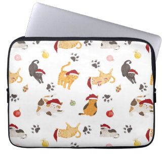 Capa Para Notebook Padrão de Gato de Férias Fofo