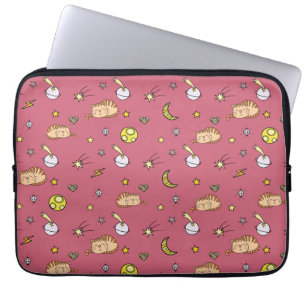 Capa Para Notebook Padrão de Gato Espacial Fofo – Gatinho Cósmico Ado