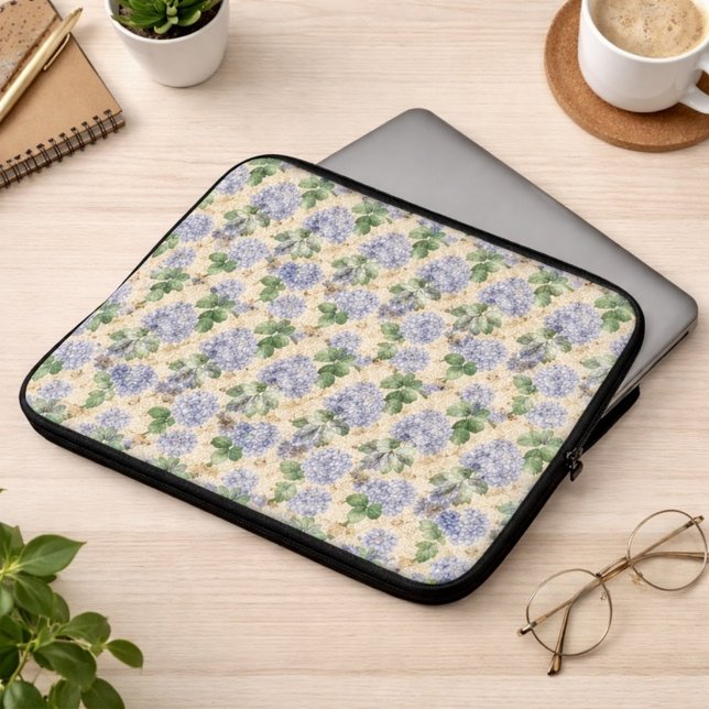 Capa Para Notebook Padrão de Hortênsia Art Nouveau com Libélulas (Criador carregado)