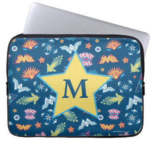 Capa Para Notebook Padrão de ícones e frases da mulher maravilhosa 