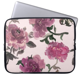 Capa Para Notebook Padrão de Ilustração das Flores de Aquarelas Sem C