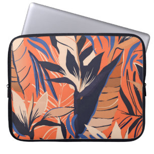 Capa Para Notebook Padrão de ilustração das plantas exóticas modernas