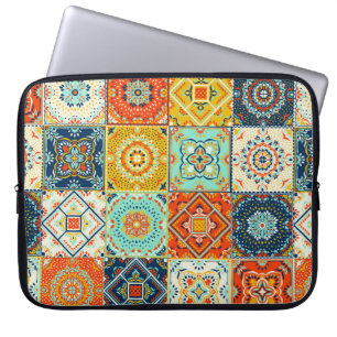 Capa Para Notebook Padrão de ilustração do mosaico do azulejo marr