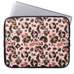 Capa Para Notebook Padrão de impressão de leopardo aquoso