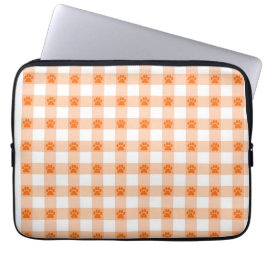 Capa Para Notebook Padrão de impressão de pata laranja - Design do tó