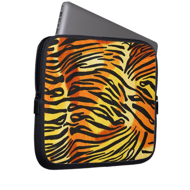 Capa Para Notebook Padrão de Impressão de Peles com Peles Tigre (Frente Esquerda)