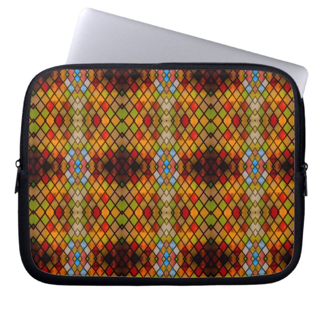 Capa Para Notebook Padrão de janela de vitral majestoso (Frente)