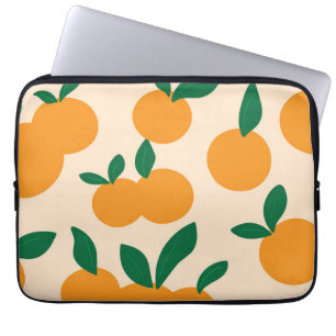 Capa Para Notebook Padrão de Laranjas de Frutas Cítricas Moderno e El