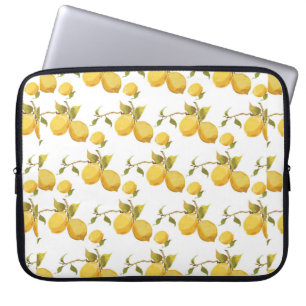 Capa Para Notebook Padrão de limão da vindima