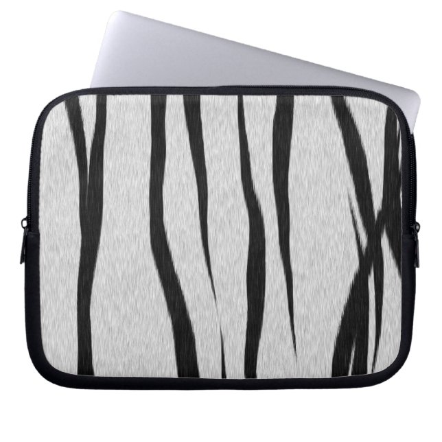 Capa Para Notebook Padrão de Listras de Tigre (Frente)
