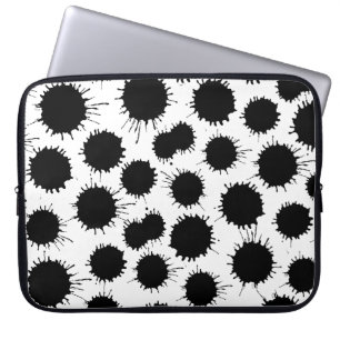 Capa Para Notebook Padrão de lote - Preto em branco