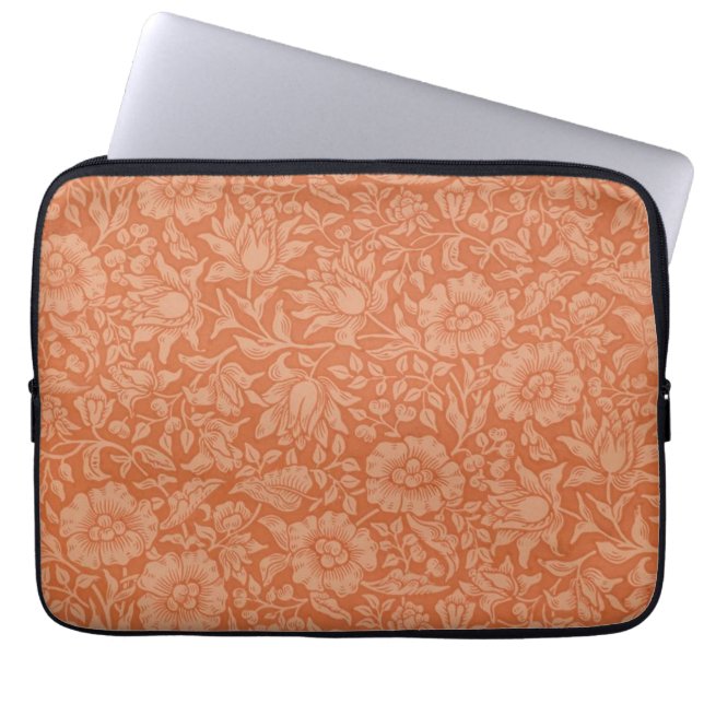 Capa Para Notebook Padrão de Malva de William Morris: Floral Terracot (Frente)