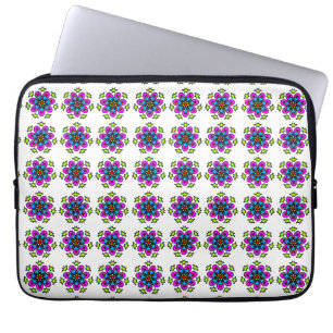 Capa Para Notebook Padrão de Mandala Floral