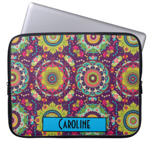Capa Para Notebook Padrão de Mandala Retroativa