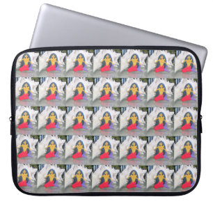 Capa Para Notebook padrão de manga de sereia de cauda vermelha de ca