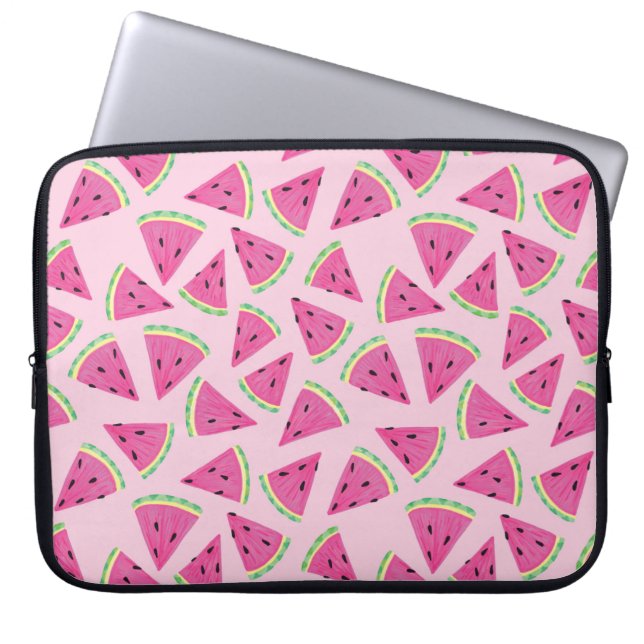 Capa Para Notebook Padrão de Melancia rosa (Frente)