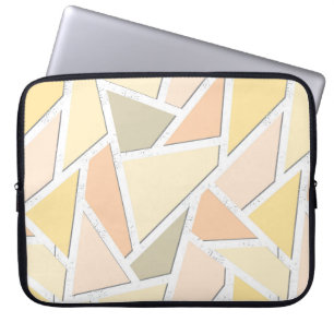 Capa Para Notebook Padrão de mosaico amarelo-limão