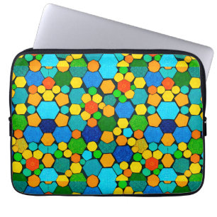 Capa Para Notebook Padrão de mosaico geométrico abstrato