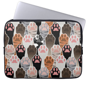 Capa Para Notebook Padrão de muitas patas de gatos