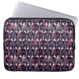 Capa Para Notebook Padrão De Muitos Gatos Galáxicos