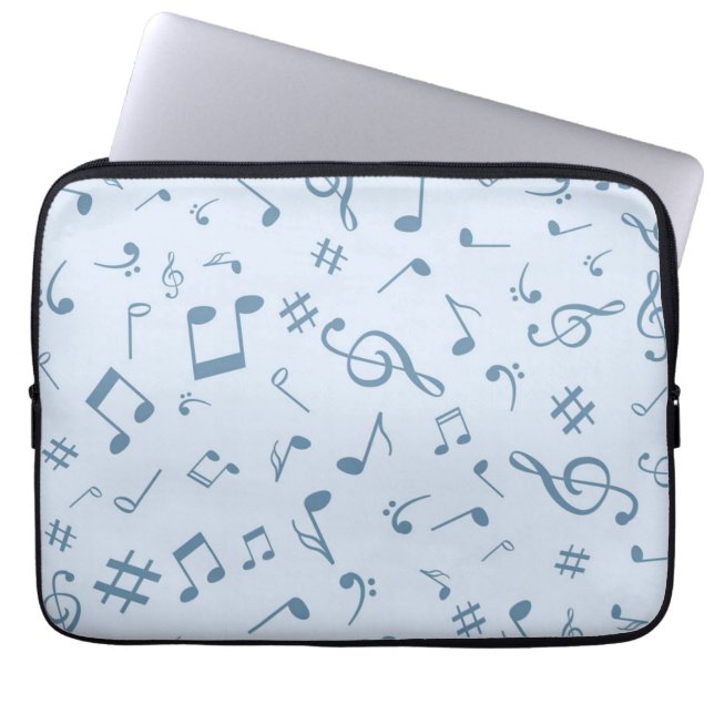 Capa Para Notebook Padrão de música (Frente)
