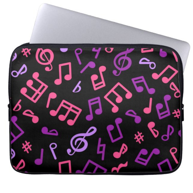 Capa Para Notebook Padrão de música (Frente)