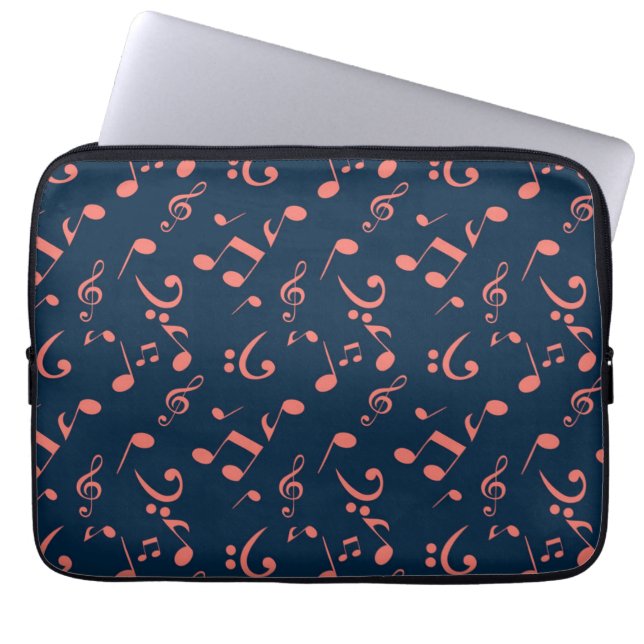 Capa Para Notebook Padrão de música (Frente)