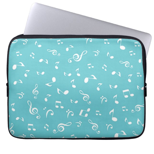 Capa Para Notebook Padrão de música (Frente)