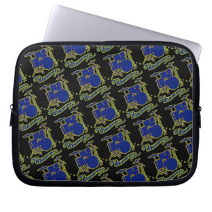 Capa Para Notebook padrão de música do tambor azul